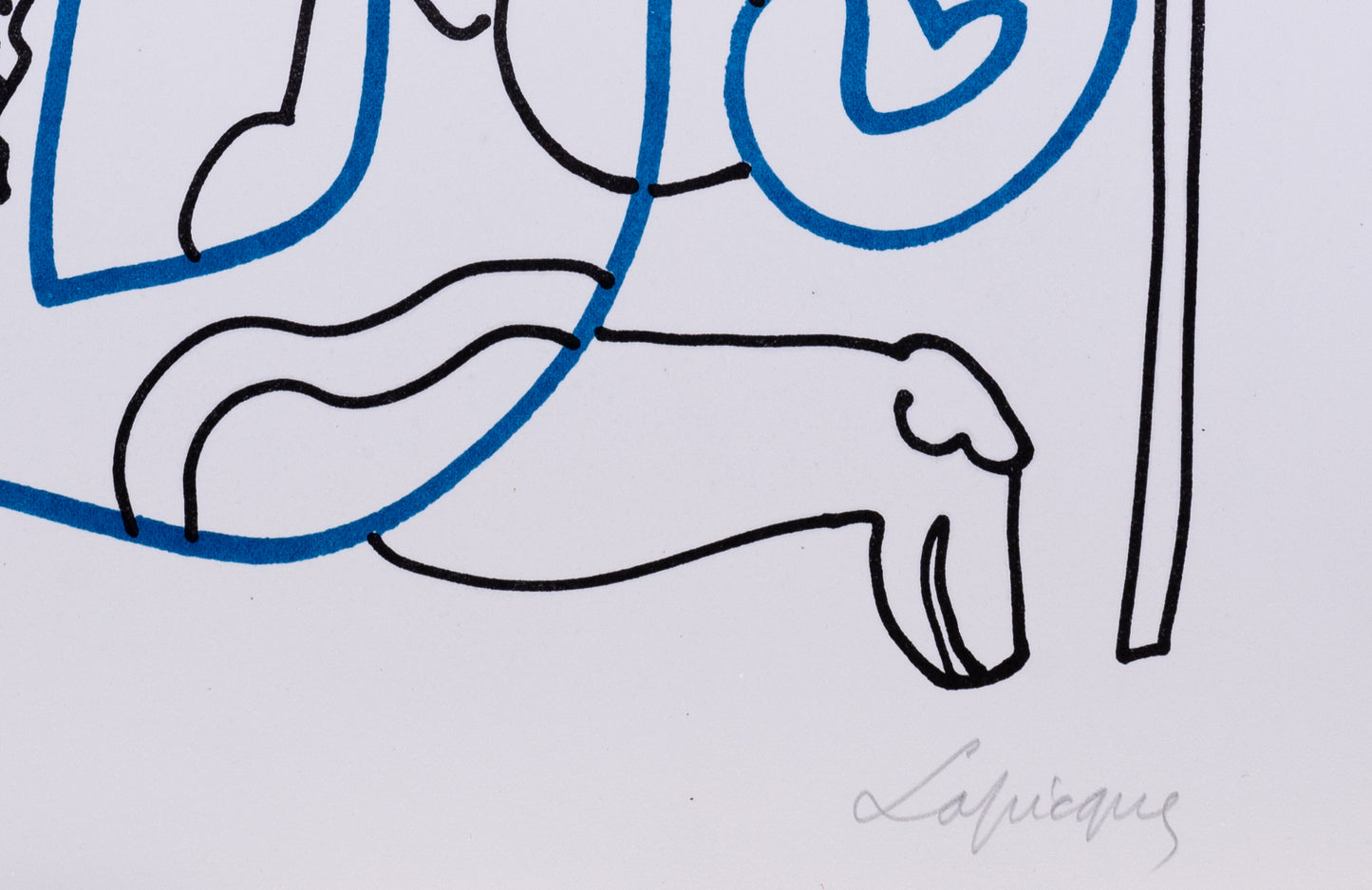 Charles LAPICQUE : Le Chevalier - Lithographie originale signée
