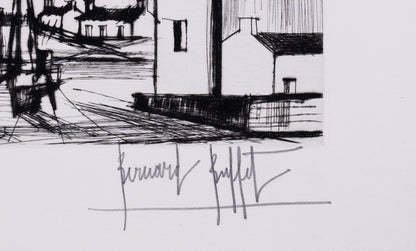 Bernard BUFFET : Le phare - Gravure originale signée