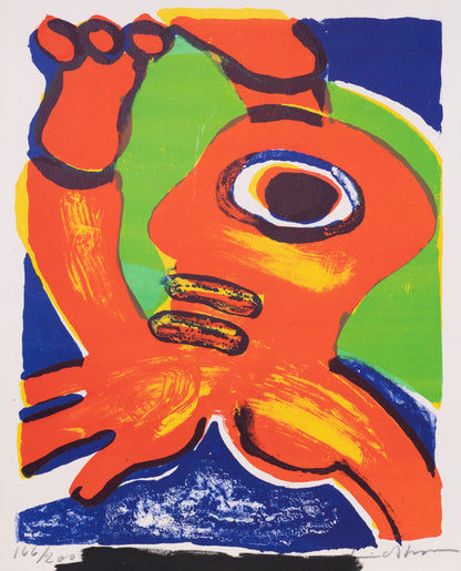 Bengt LINDSTROM : Figure abstraite - Lithographie originale signée