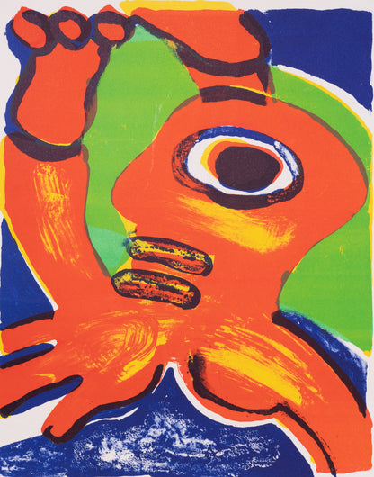 Bengt LINDSTROM : Figure abstraite - Lithographie originale signée