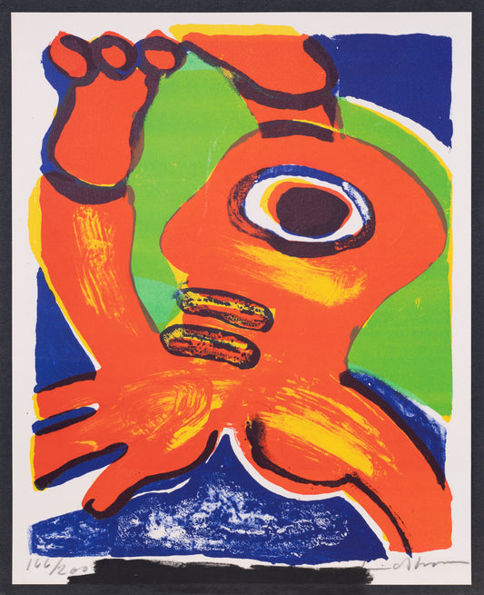 Bengt LINDSTROM : Figure abstraite - Lithographie originale signée
