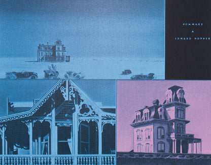 Jacques MONORY : Hommage à Edward Hopper - Sérigraphie originale signée