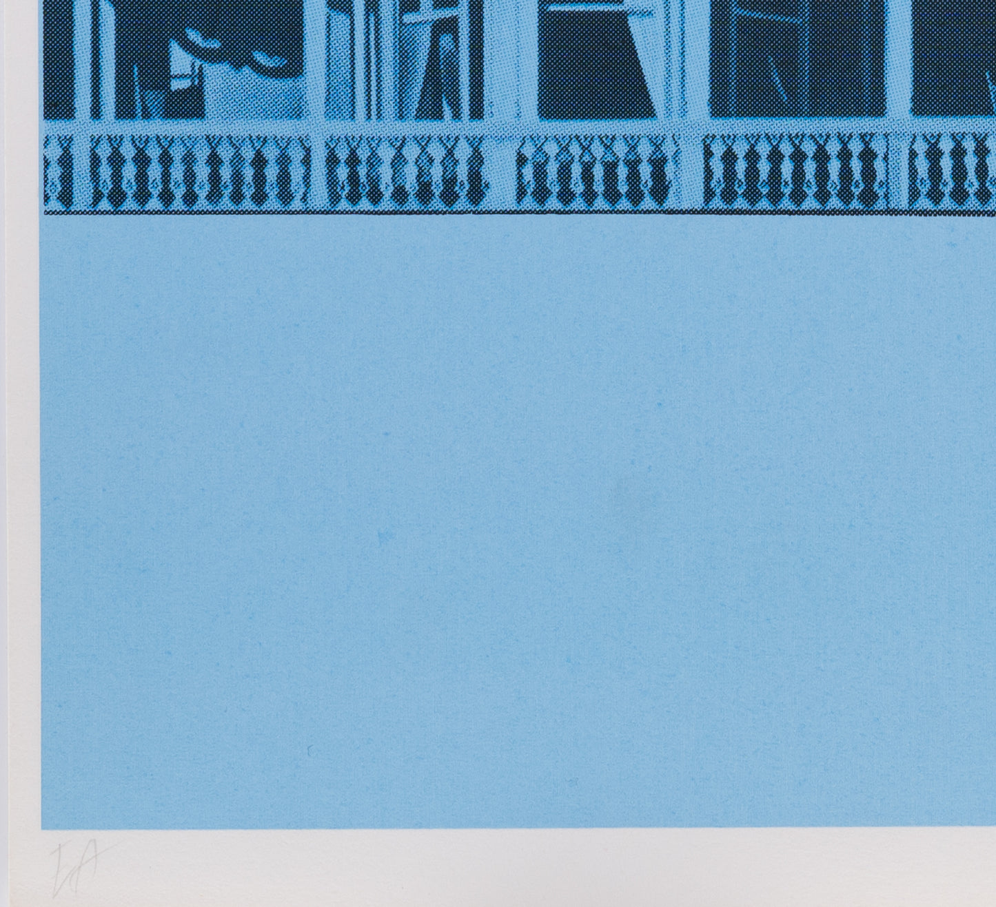 Jacques MONORY : Hommage à Edward Hopper - Sérigraphie originale signée