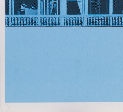 Jacques MONORY : Hommage à Edward Hopper - Sérigraphie originale signée
