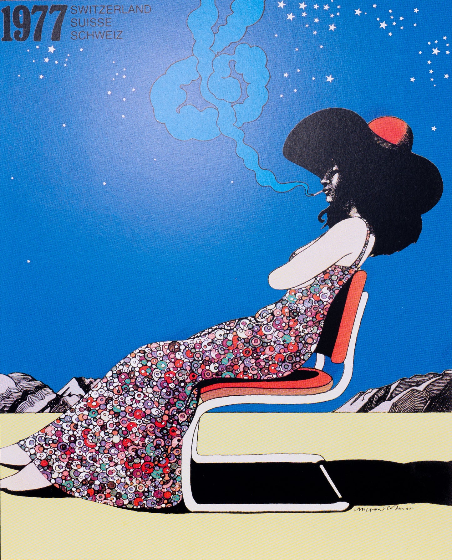 Milton GLASER : Montreux jazz - Affiche signée