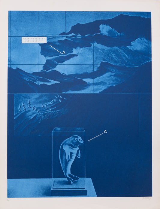 Jacques MONORY : Impuissance - Sérigraphie originale signée