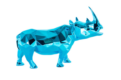 Richard ORLINSKI : Rhino Spirit (Azur Edition) - Sculpture originale