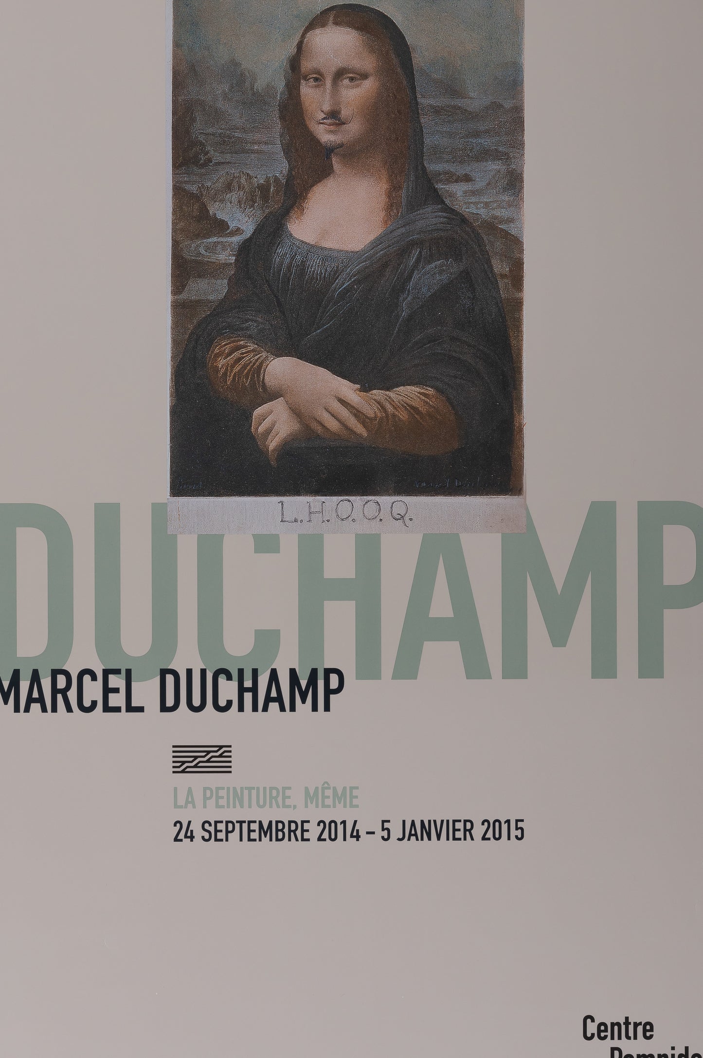 Marcel DUCHAMP : Pompidou 2015 - Affiche originale