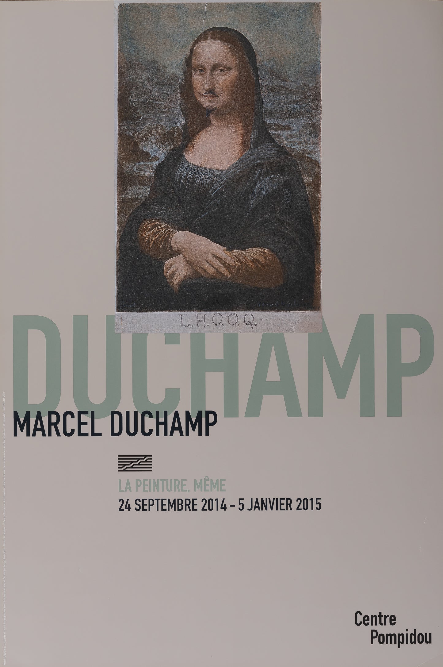 Marcel DUCHAMP : Pompidou 2015 - Affiche originale