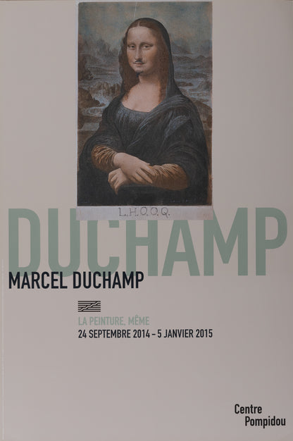Marcel DUCHAMP : Pompidou 2015 - Affiche originale