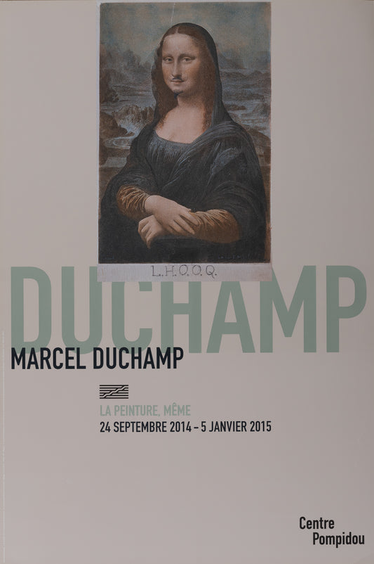 Marcel DUCHAMP : Pompidou 2015 - Affiche originale