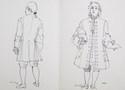 Raoul DUFY : Portrait de Newton - Lithographie signée