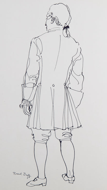 Raoul DUFY : Portrait de Newton - Lithographie signée