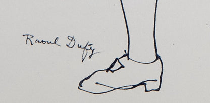 Raoul DUFY : Portrait de Newton - Lithographie signée