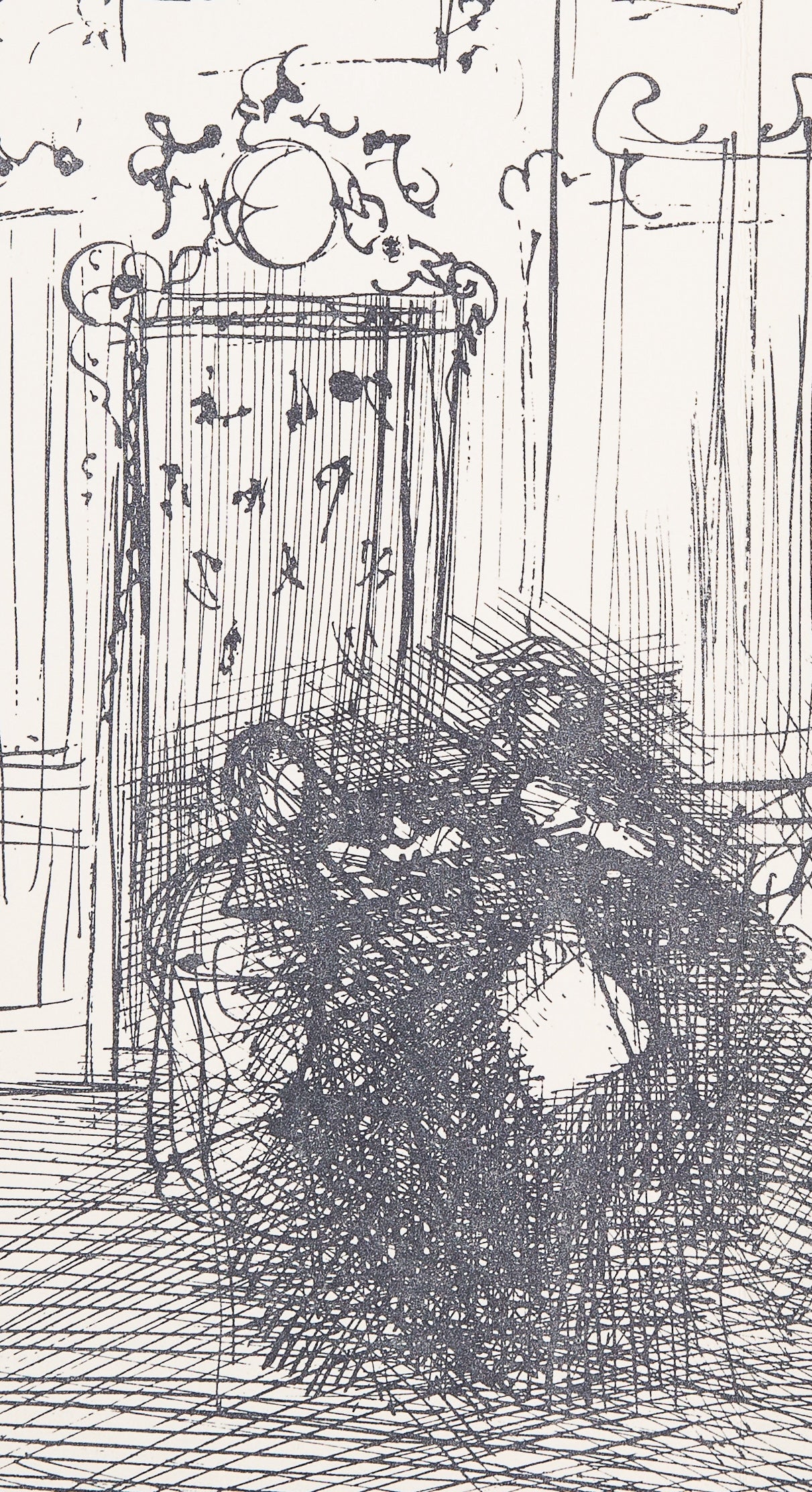Raoul DUFY : Intérieur d'un salon Parisien - Lithographie signée