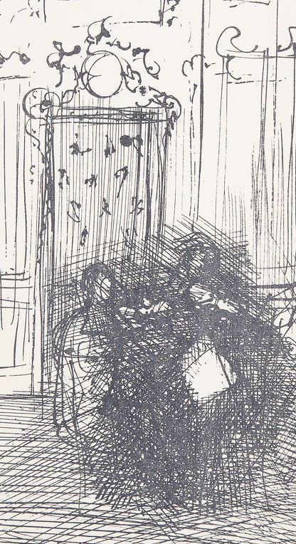 Raoul DUFY : Intérieur d'un salon Parisien - Lithographie signée
