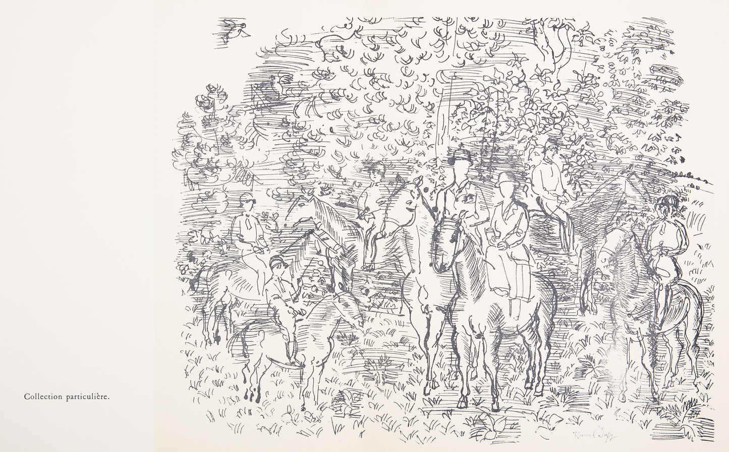 Raoul DUFY : La Chasse à Courre - Lithographie signée