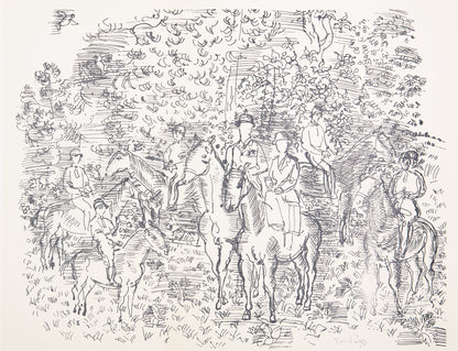 Raoul DUFY : La Chasse à Courre - Lithographie signée