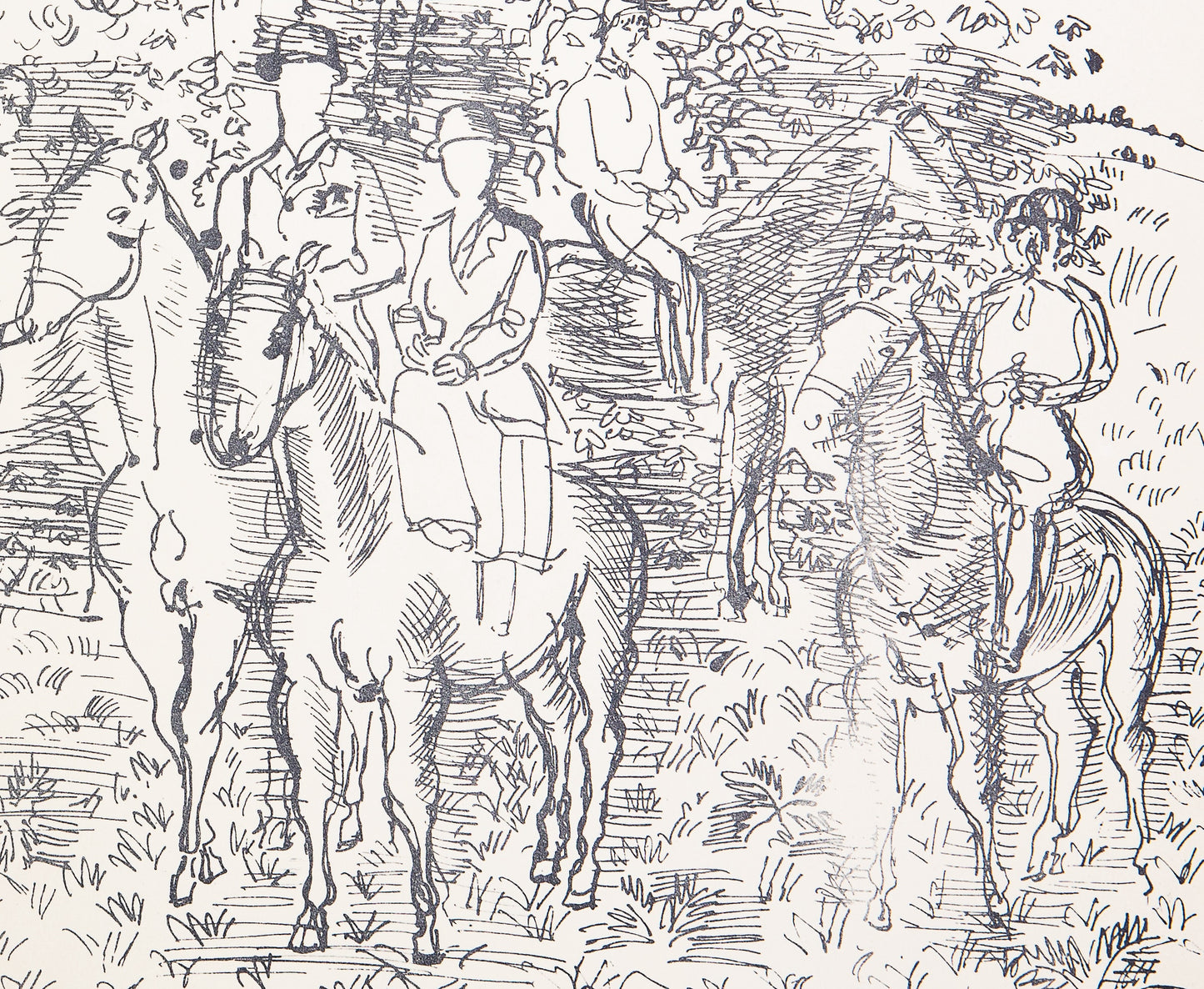 Raoul DUFY : La Chasse à Courre - Lithographie signée