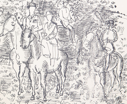 Raoul DUFY : La Chasse à Courre - Lithographie signée