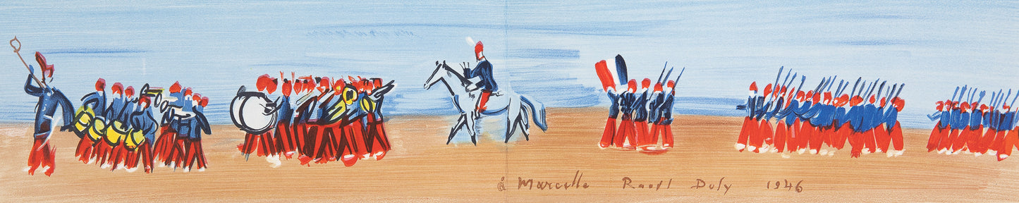 Raoul DUFY : Le défilé du 14 juillet - Lithographie signée