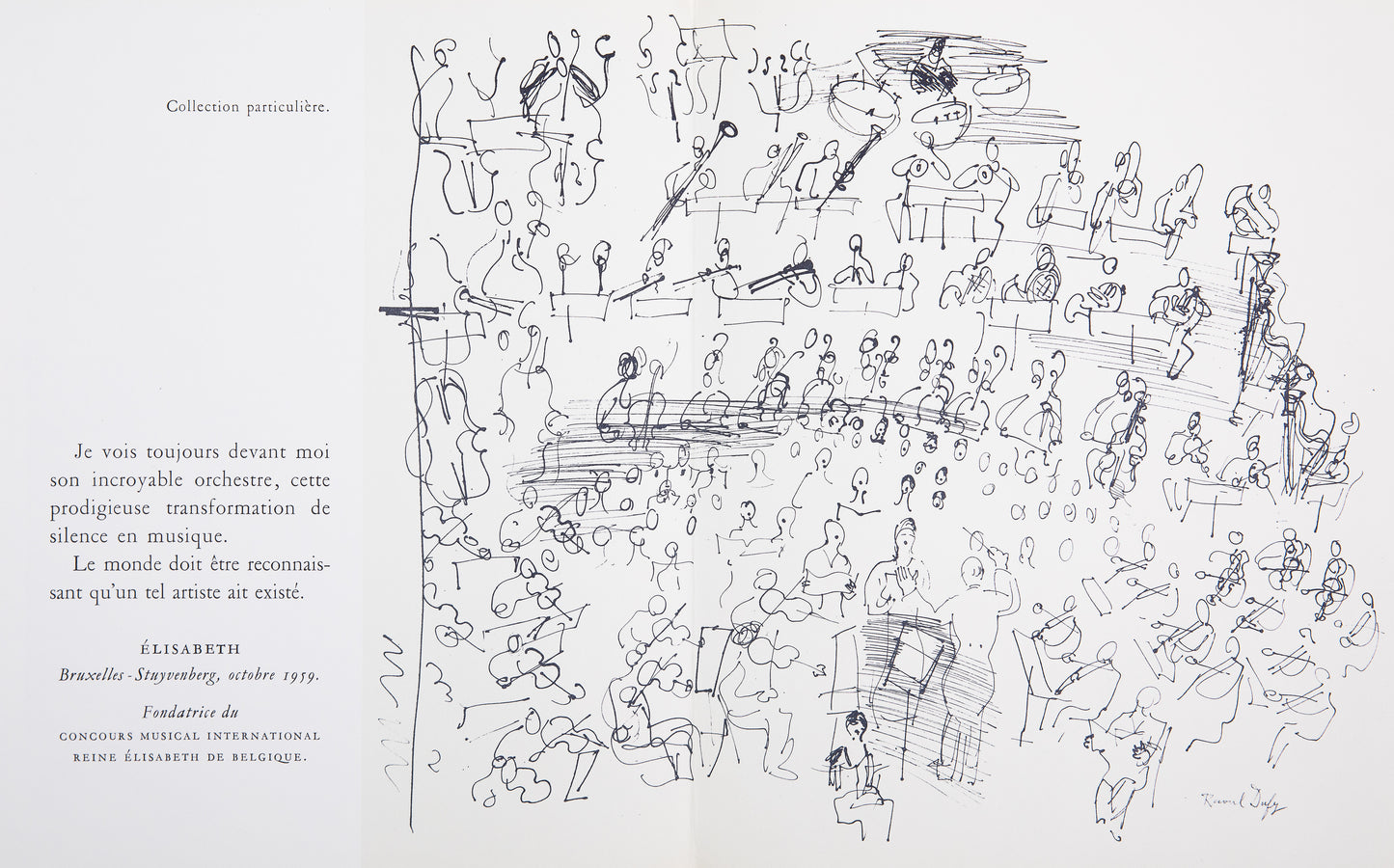 Raoul DUFY : L'Orchestre - Lithographie signée