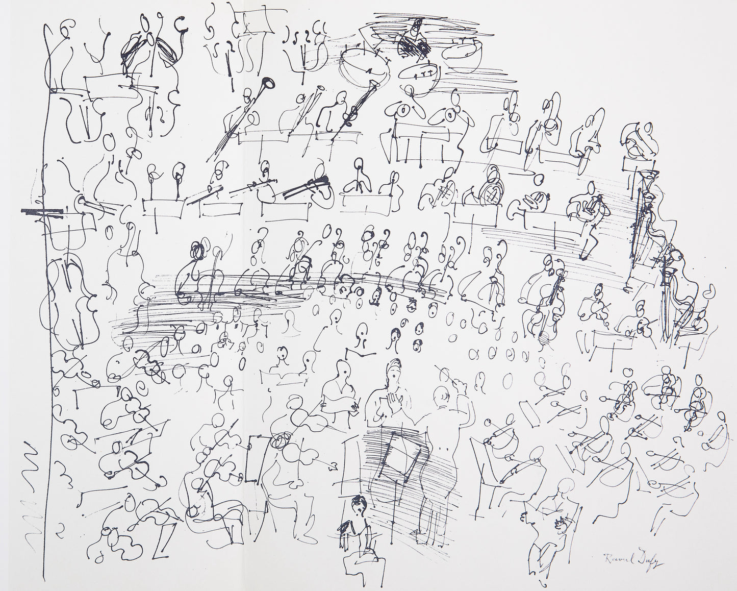 Raoul DUFY : L'Orchestre - Lithographie signée