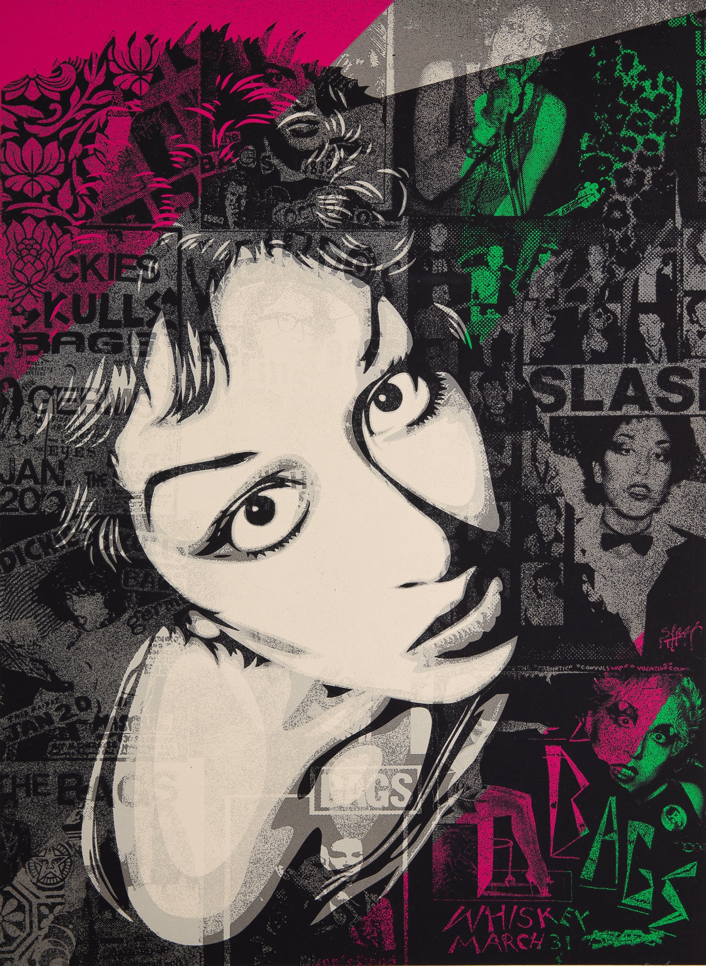 Shepard FAIREY (OBEY) : Alice Bag - Lithographie originale signée