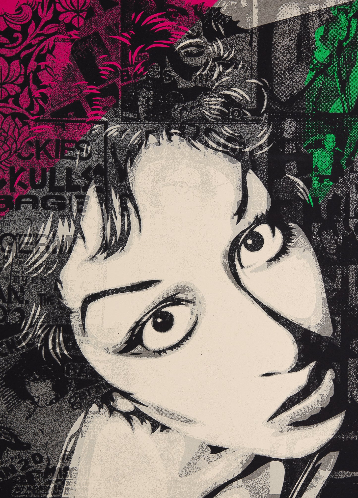 Shepard FAIREY (OBEY) : Alice Bag - Lithographie originale signée