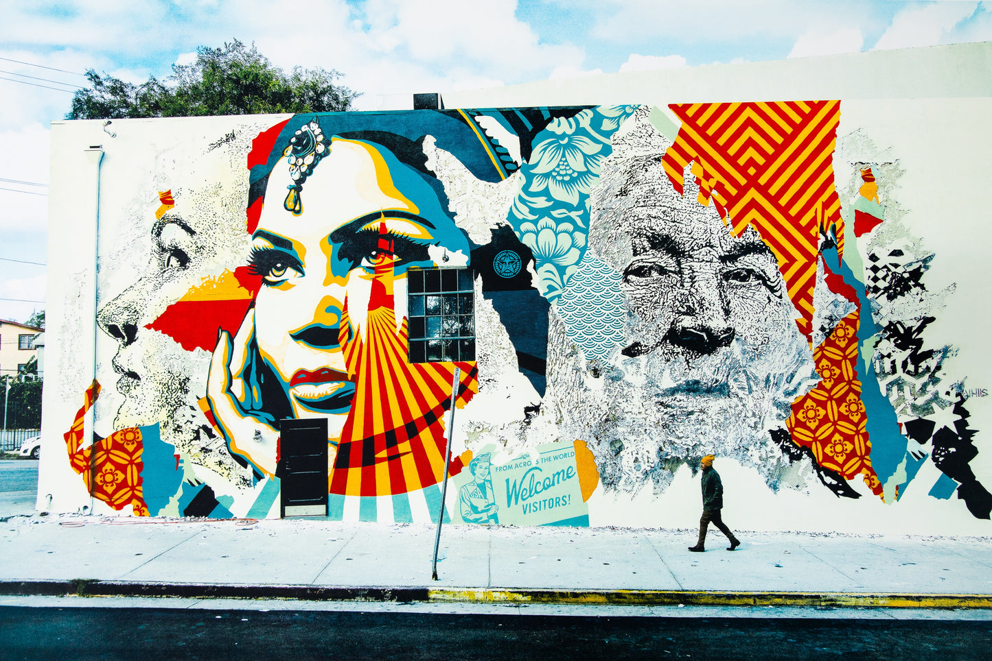 VHILS X OBEY : American dreamers - Lithographie originale signée