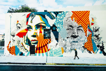 VHILS X OBEY : American dreamers - Lithographie originale signée