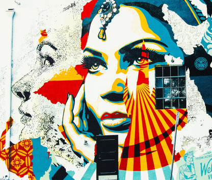 VHILS X OBEY : American dreamers - Lithographie originale signée