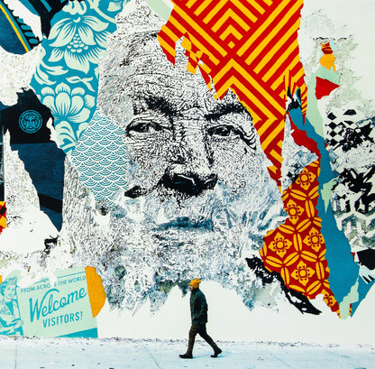 VHILS X OBEY : American dreamers - Lithographie originale signée