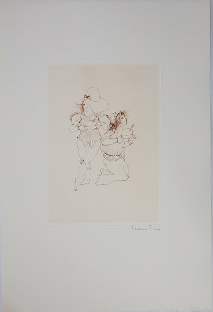 Léonor FINI : Oh la méchante! - Gravure originale signée