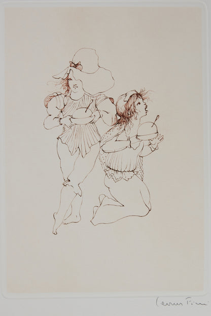 Léonor FINI : Oh la méchante! - Gravure originale signée