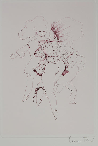 Léonor FINI : La danse des jeunes filles - Gravure originale signée