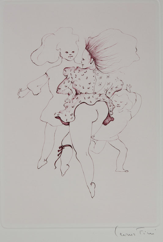 Léonor FINI : La danse des jeunes filles - Gravure originale signée