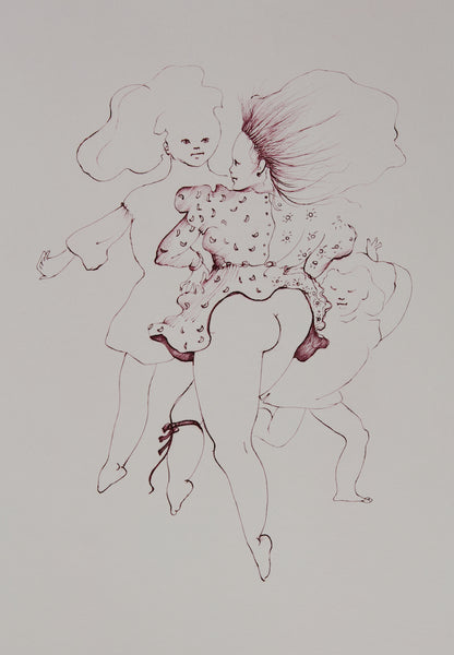 Léonor FINI : La danse des jeunes filles - Gravure originale signée