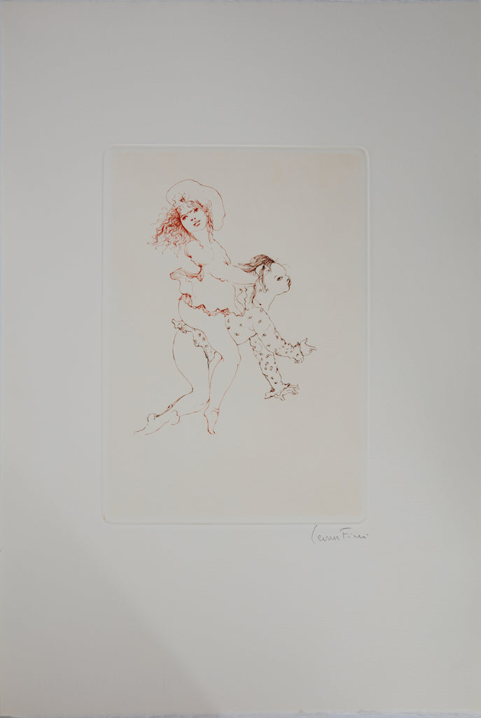 Léonor FINI : A califourchon - Gravure originale signée