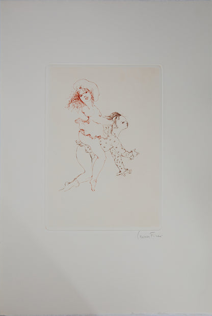 Léonor FINI : A califourchon - Gravure originale signée