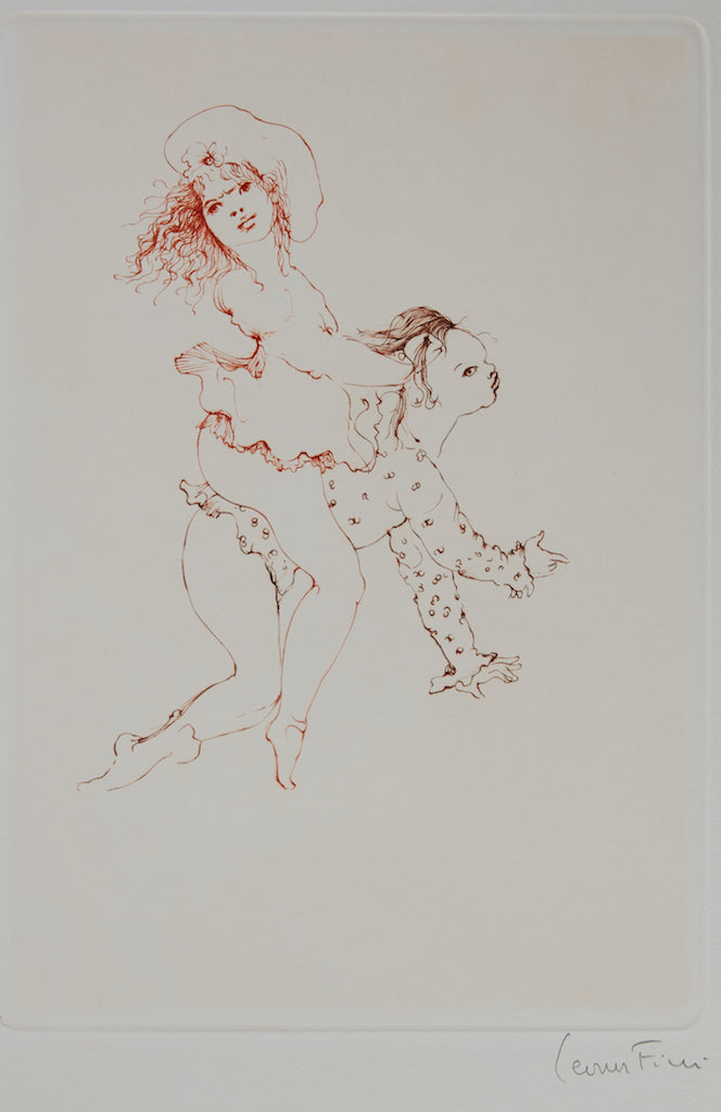 Léonor FINI : A califourchon - Gravure originale signée