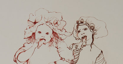 Léonor FINI : Les gourmandes - Gravure originale signée