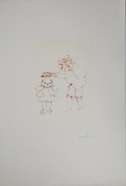 Léonor FINI : Le couronnement du chat - Gravure originale signée