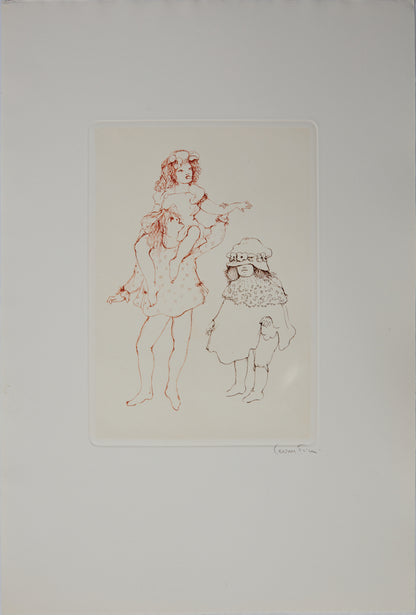 Léonor FINI : Je te tire la langue - Gravure originale signée