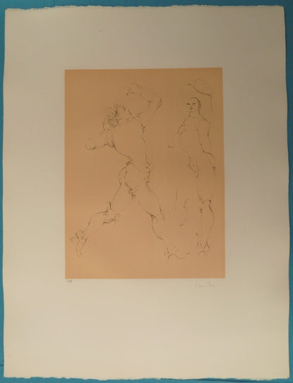 Léonor FINI : La menace - Gravure originale signée