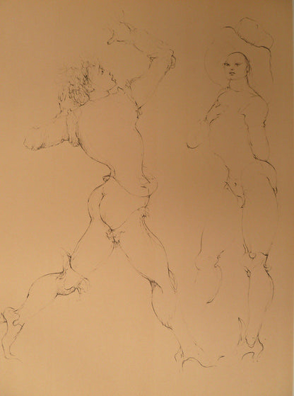 Léonor FINI : La menace - Gravure originale signée