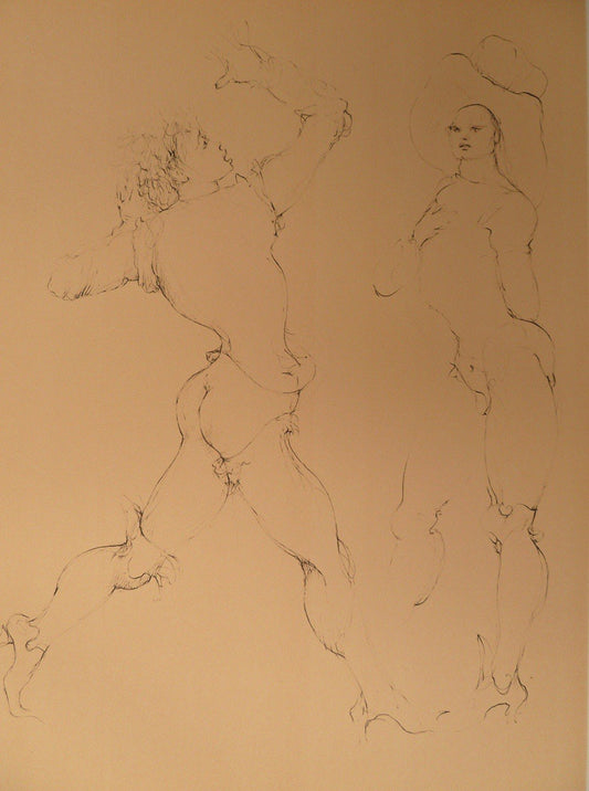Léonor FINI : La menace - Gravure originale signée