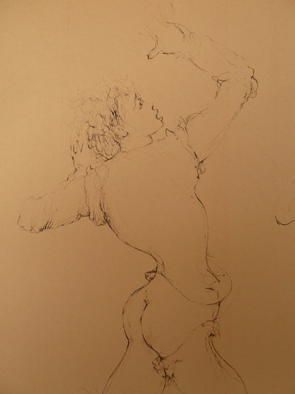 Léonor FINI : La menace - Gravure originale signée