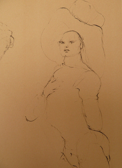 Léonor FINI : La menace - Gravure originale signée
