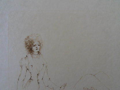 Léonor FINI : Les adieux - Gravure originale signée